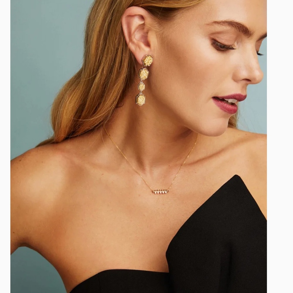 Kendra Scott Silas 14K White Gold Diamond Necklace